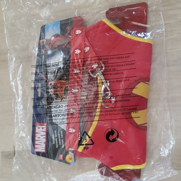 NWT Rubie's Marvel Classic Iron Man Harness & Leash Dog Pet Costume Red Size L - Picture 10 of 10